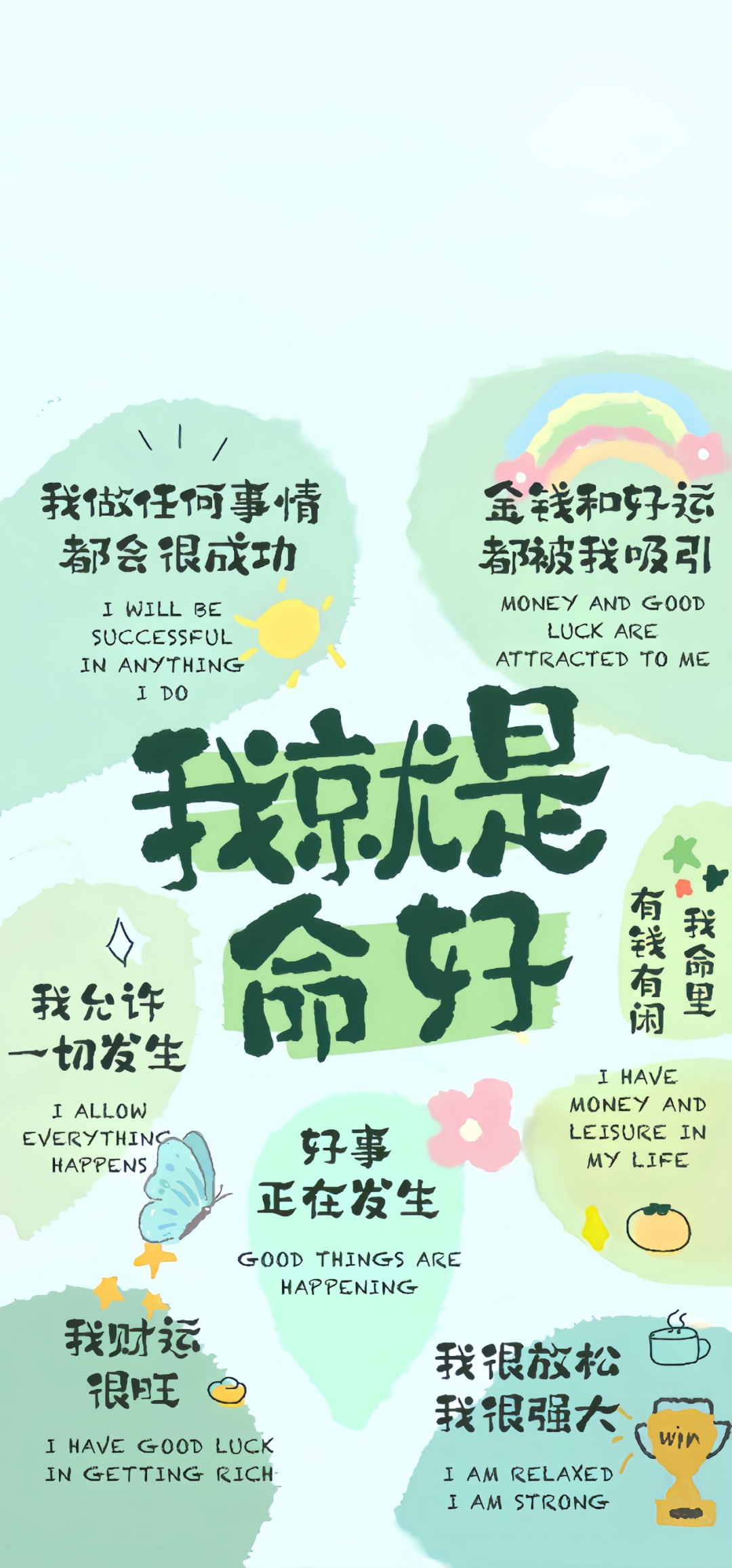 好运文字壁纸