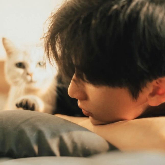 氛围感侧脸男生头像