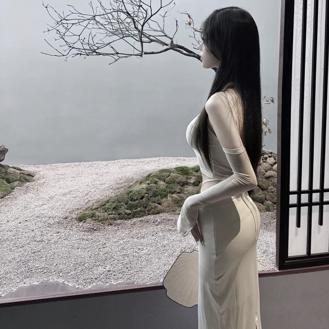 温柔侧脸女生头像