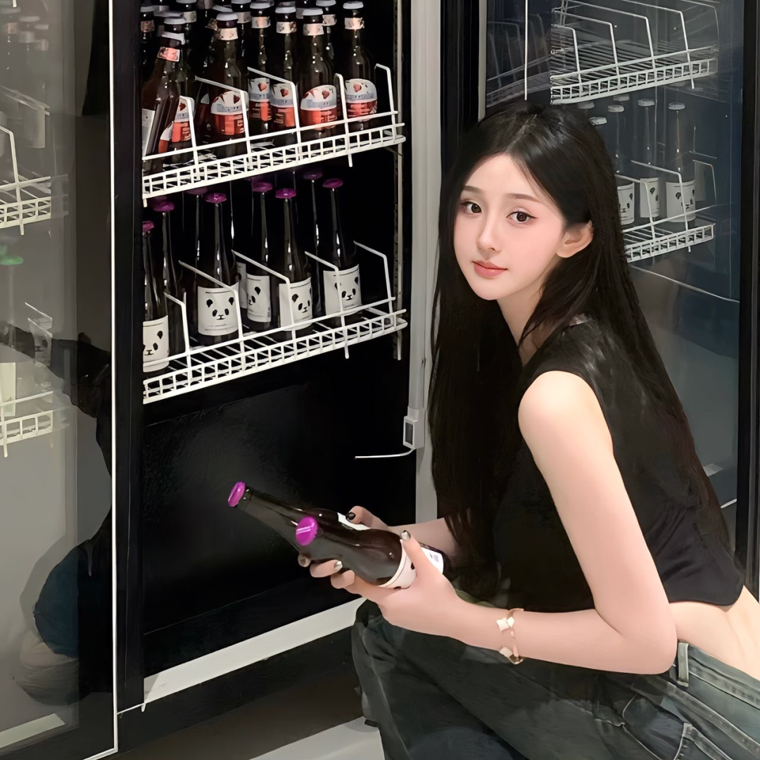 喝酒气质女生头像