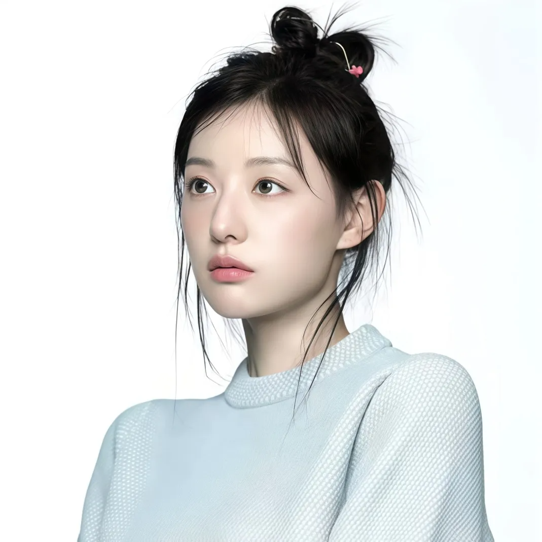 白底小众女生头像