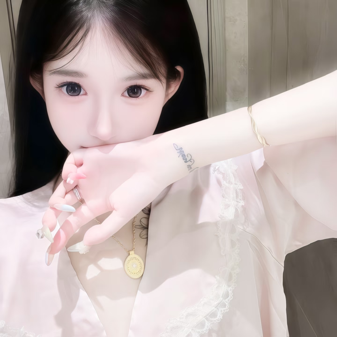 捂嘴纯欲女生头像