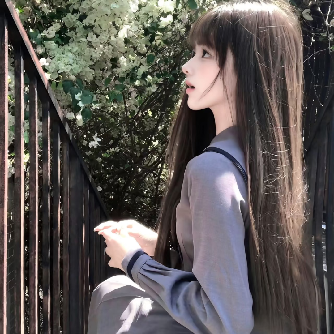 温柔侧脸女生头像