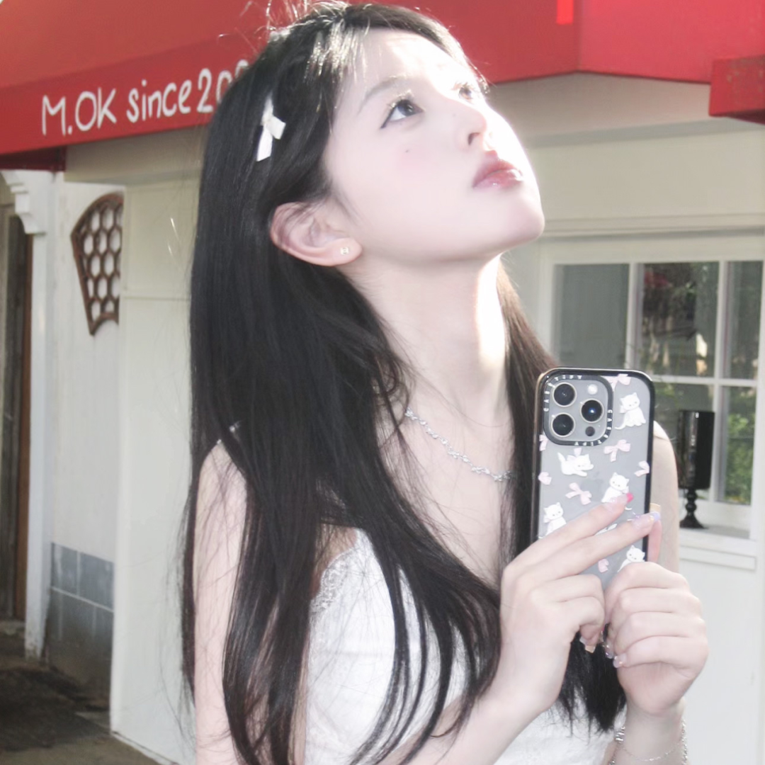 甜妹侧脸女生头像