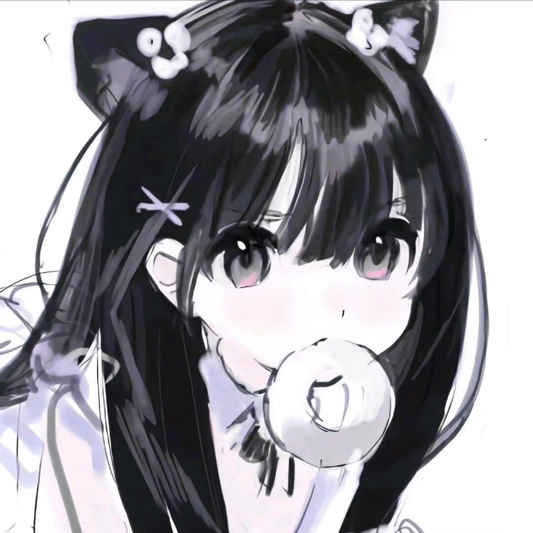 动漫头像  动漫女 动漫女头  黑白 黑白动漫头像 黑白动漫女