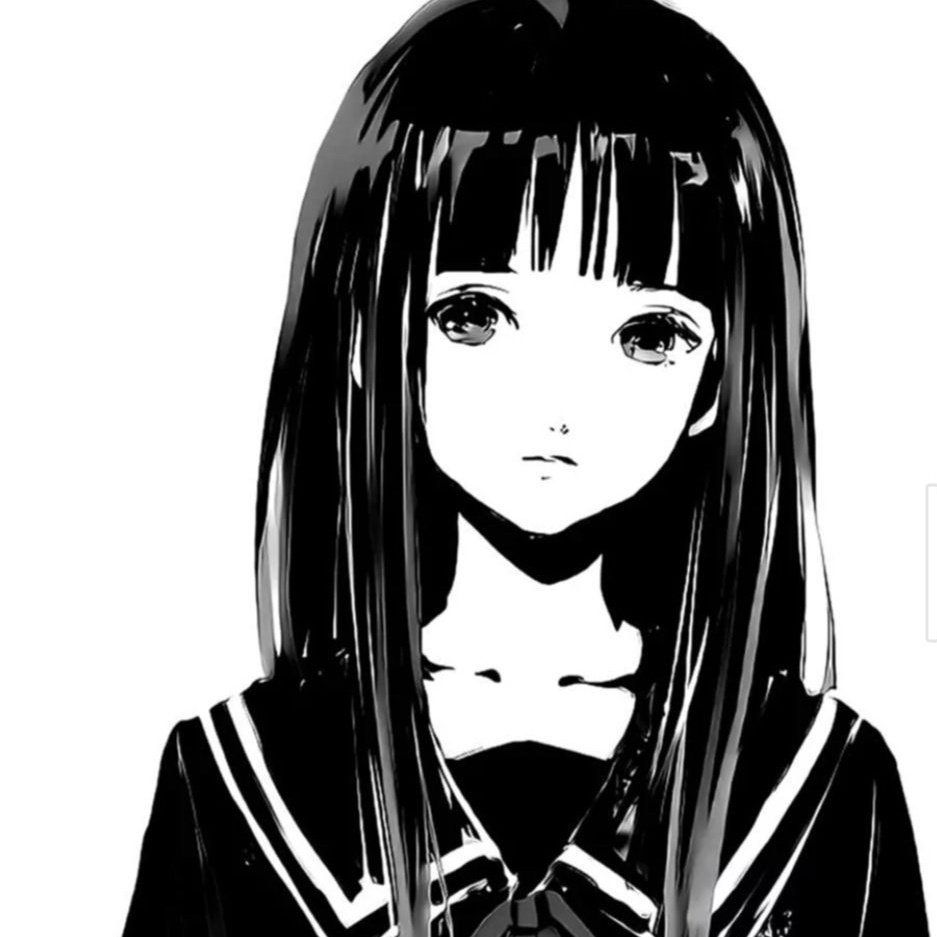 动漫头像  动漫女 动漫女头  黑白 黑白动漫头像 黑白动漫女