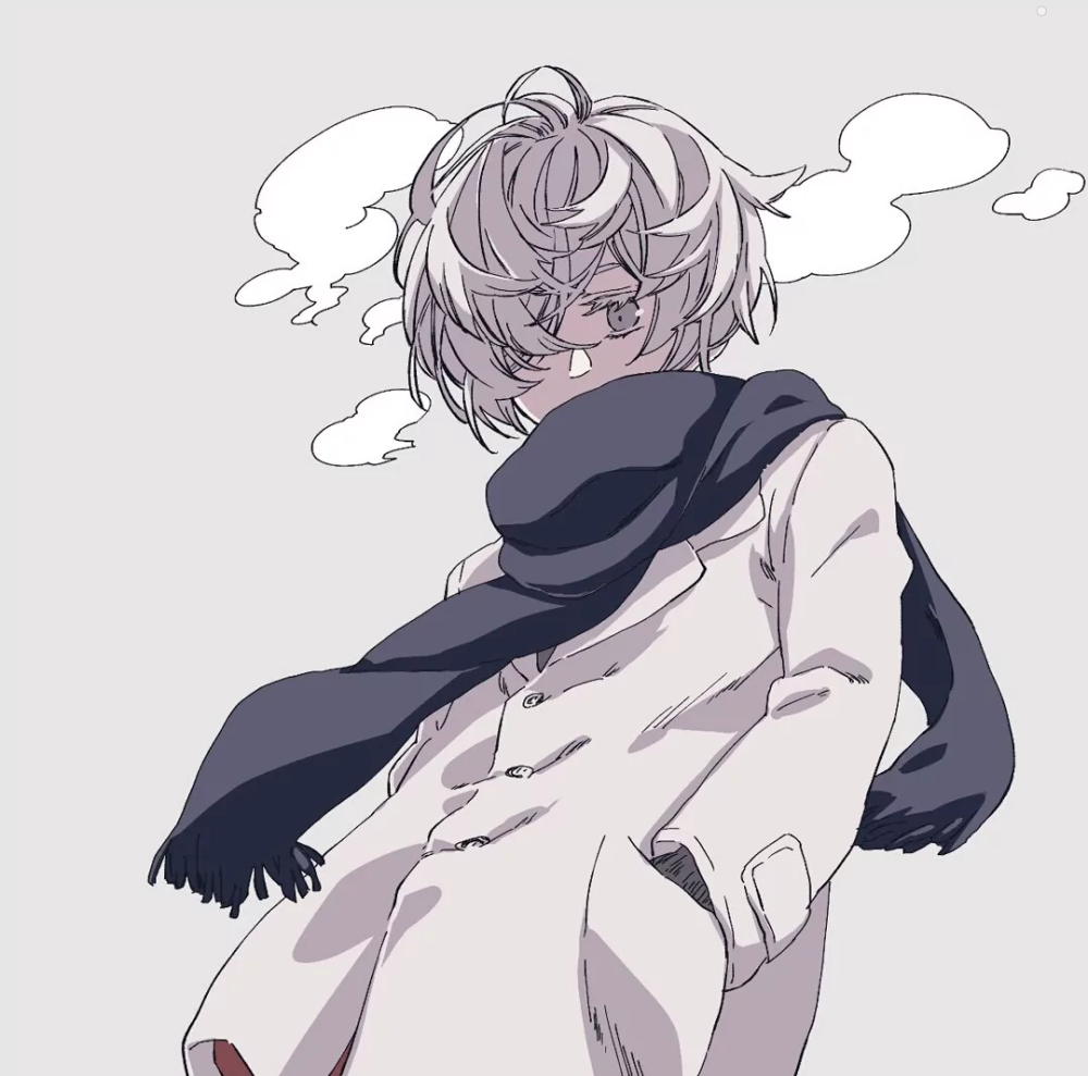 孤独感少年感动漫头像男