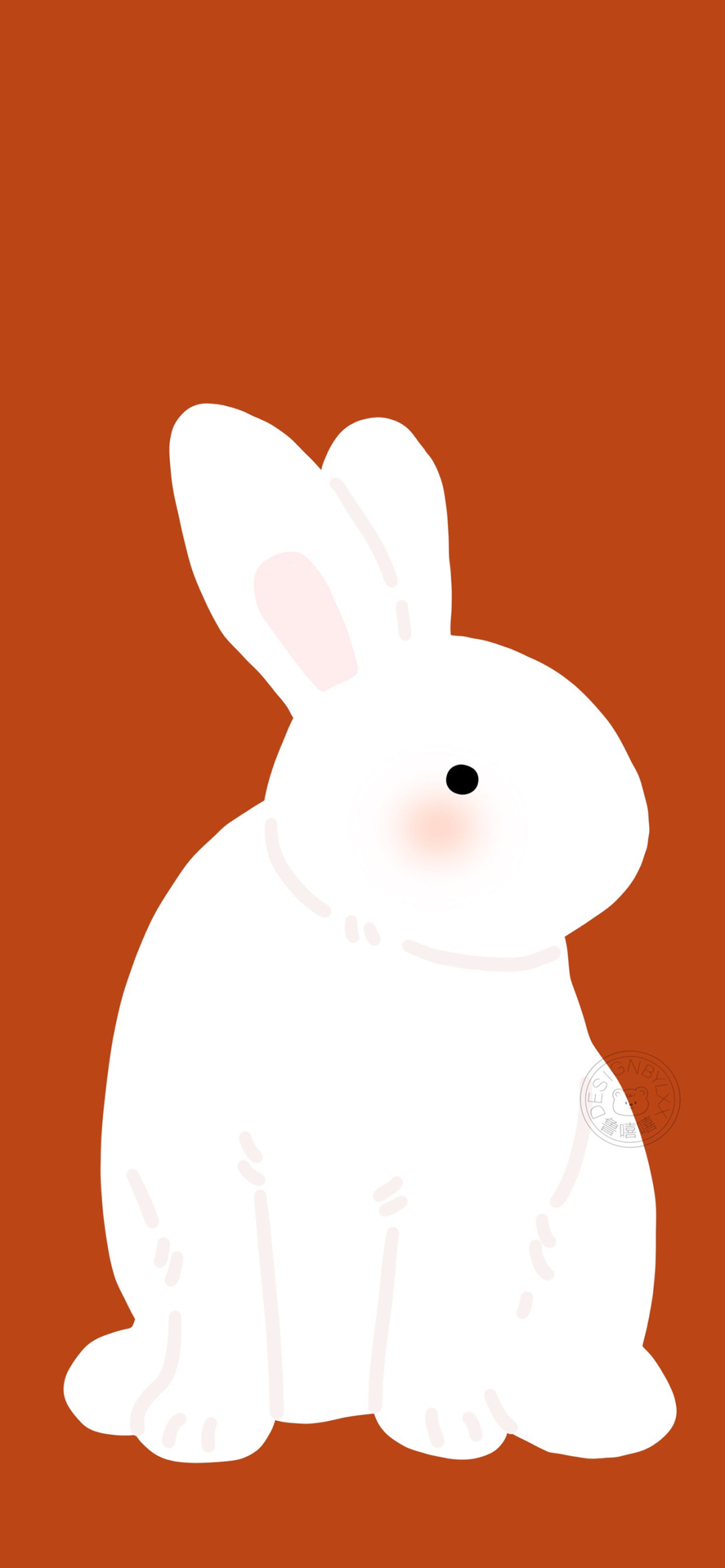 可爱兔子插画壁纸