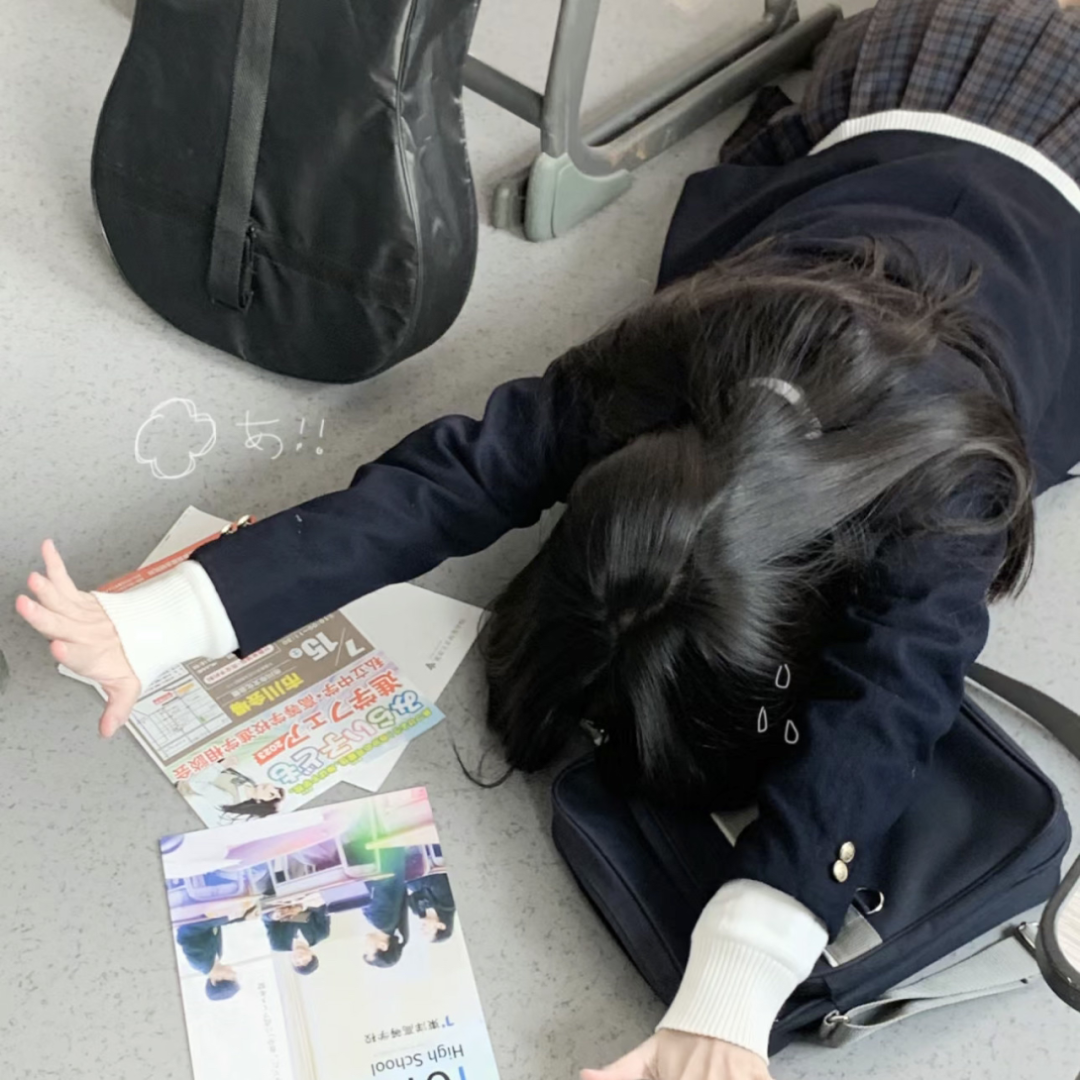 学院风不露脸女生头像