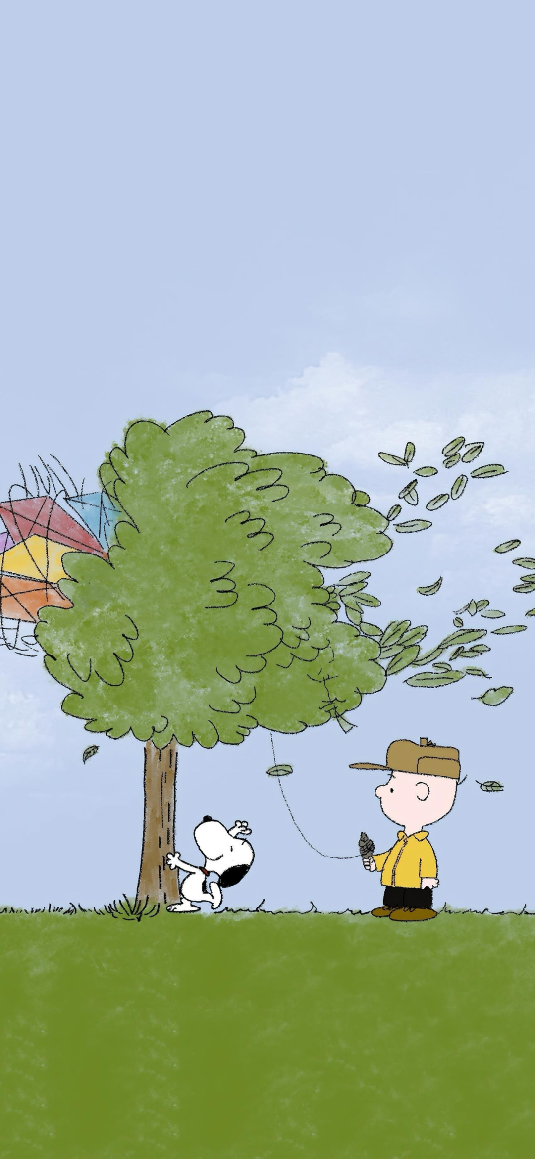 可爱史努比小清新插画壁纸