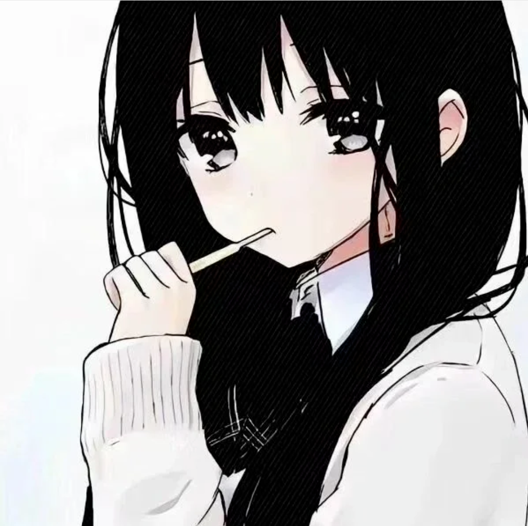 动漫头像  动漫女 动漫女头  动漫头像女 黑白动漫 黑白动漫头像