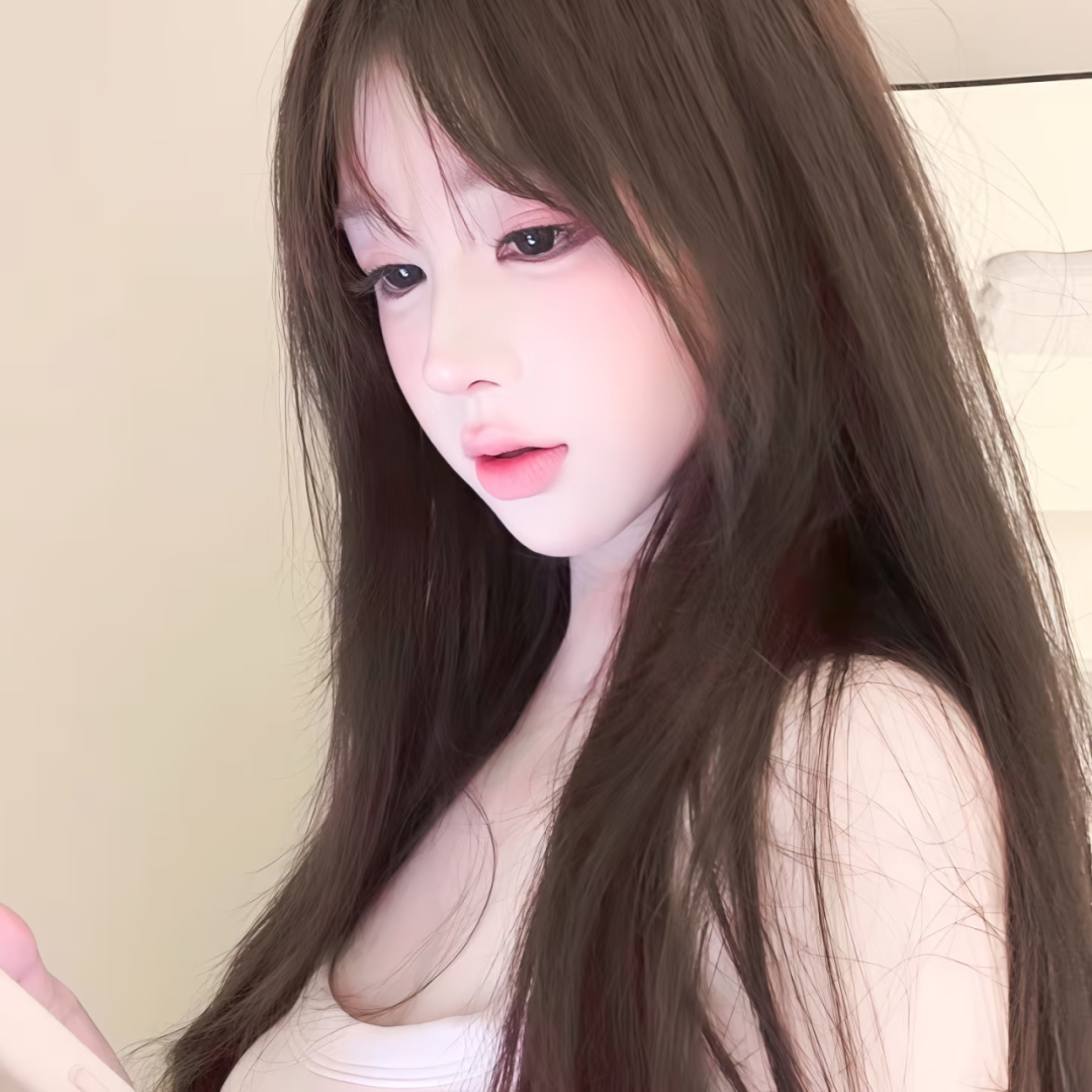 纯欲侧脸女生头像