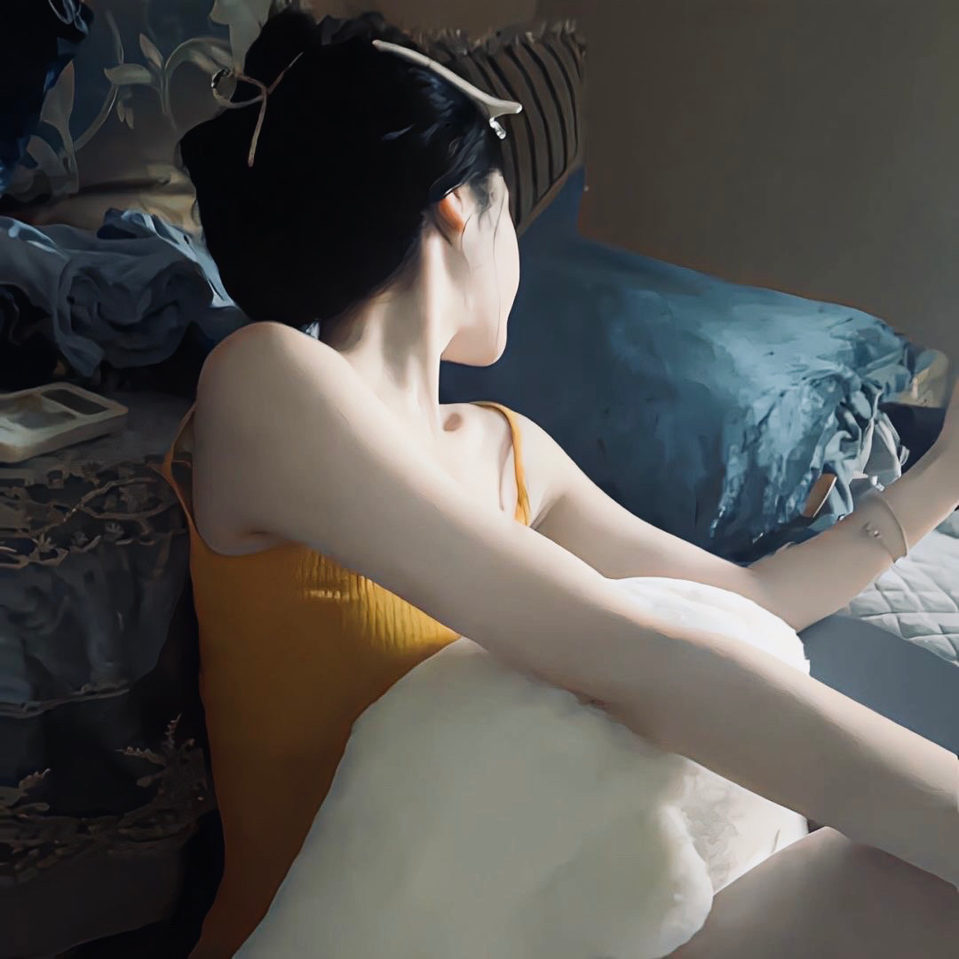 温柔不露脸女生头像