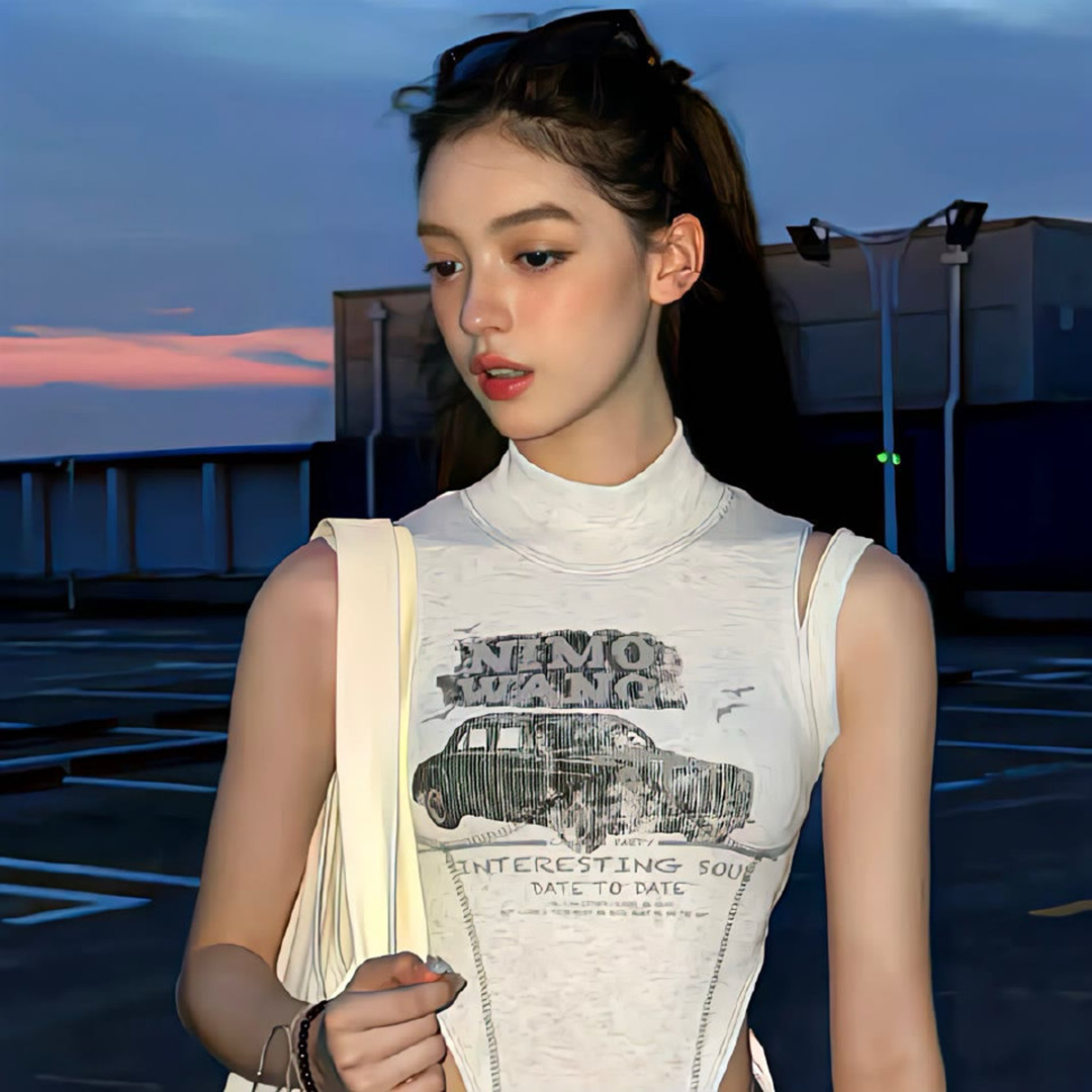 欧美侧脸女生头像