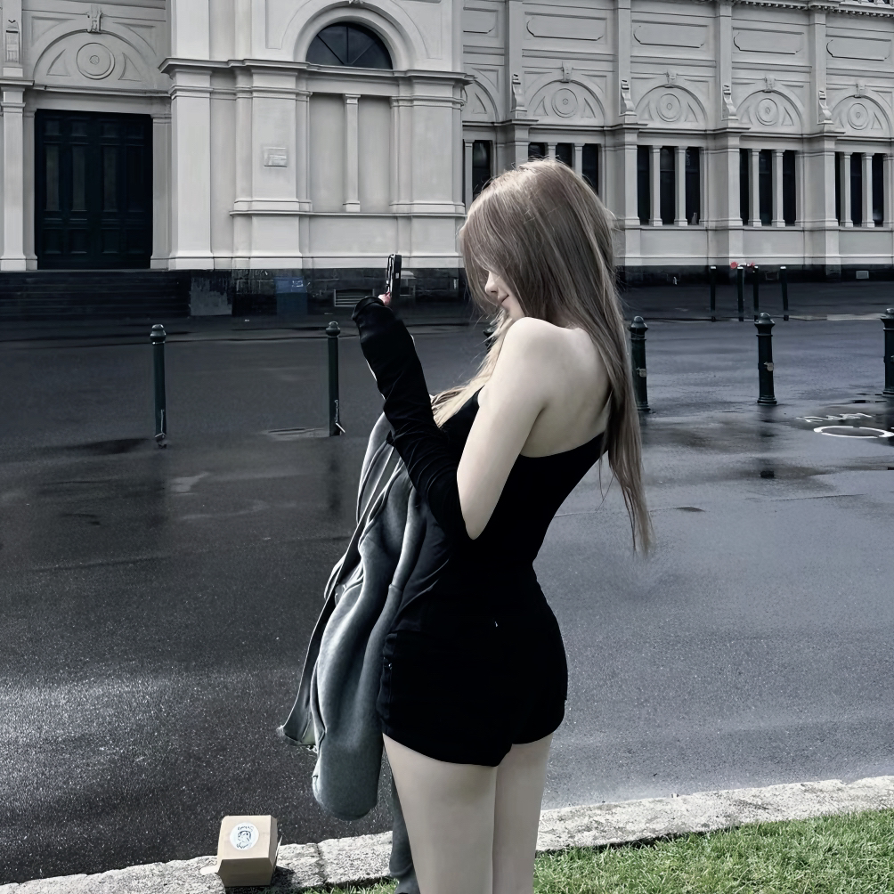 温柔侧脸女生头像