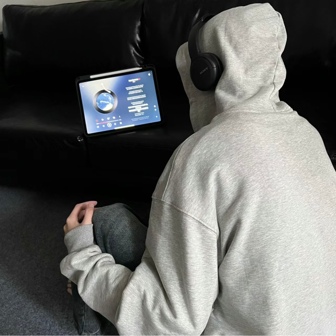 戴耳机个性不露脸男生头像