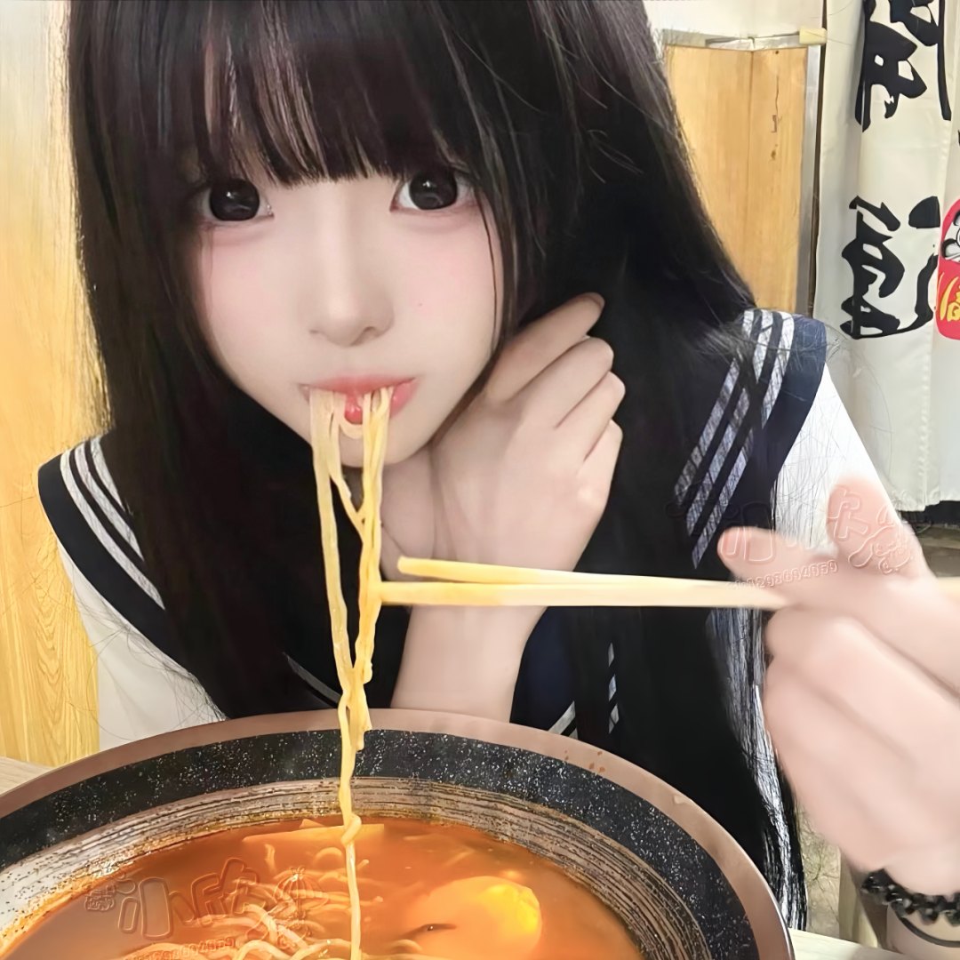 吃饭少萝女生头像