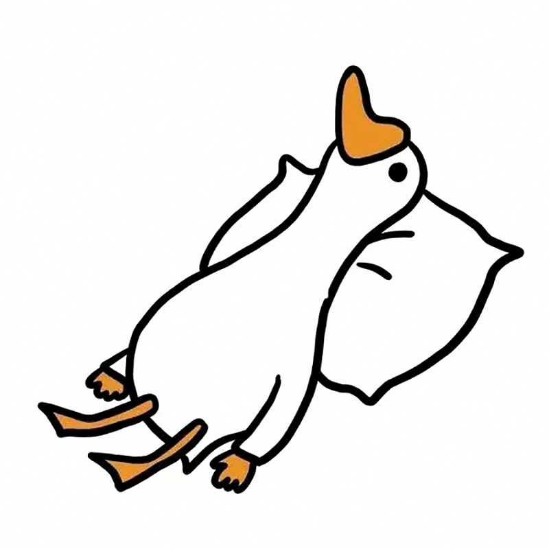 可爱极简鸭子卡通头像
