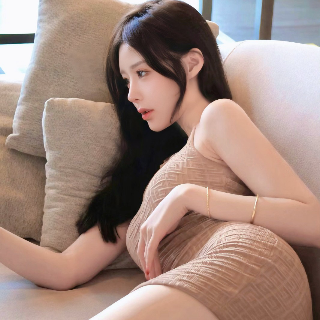 躺着气质侧脸女生头像