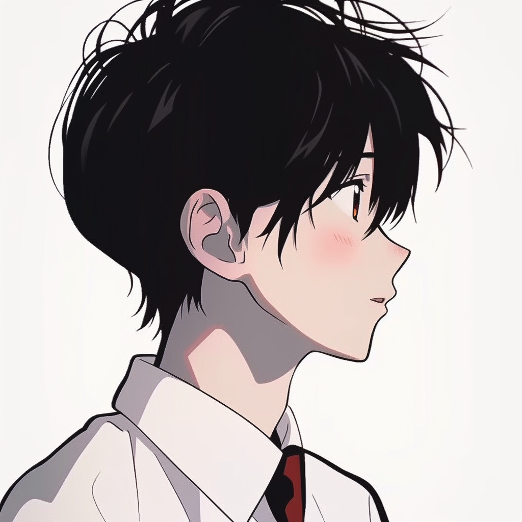 xueyuanfenguynlove学院风动漫情侣头像