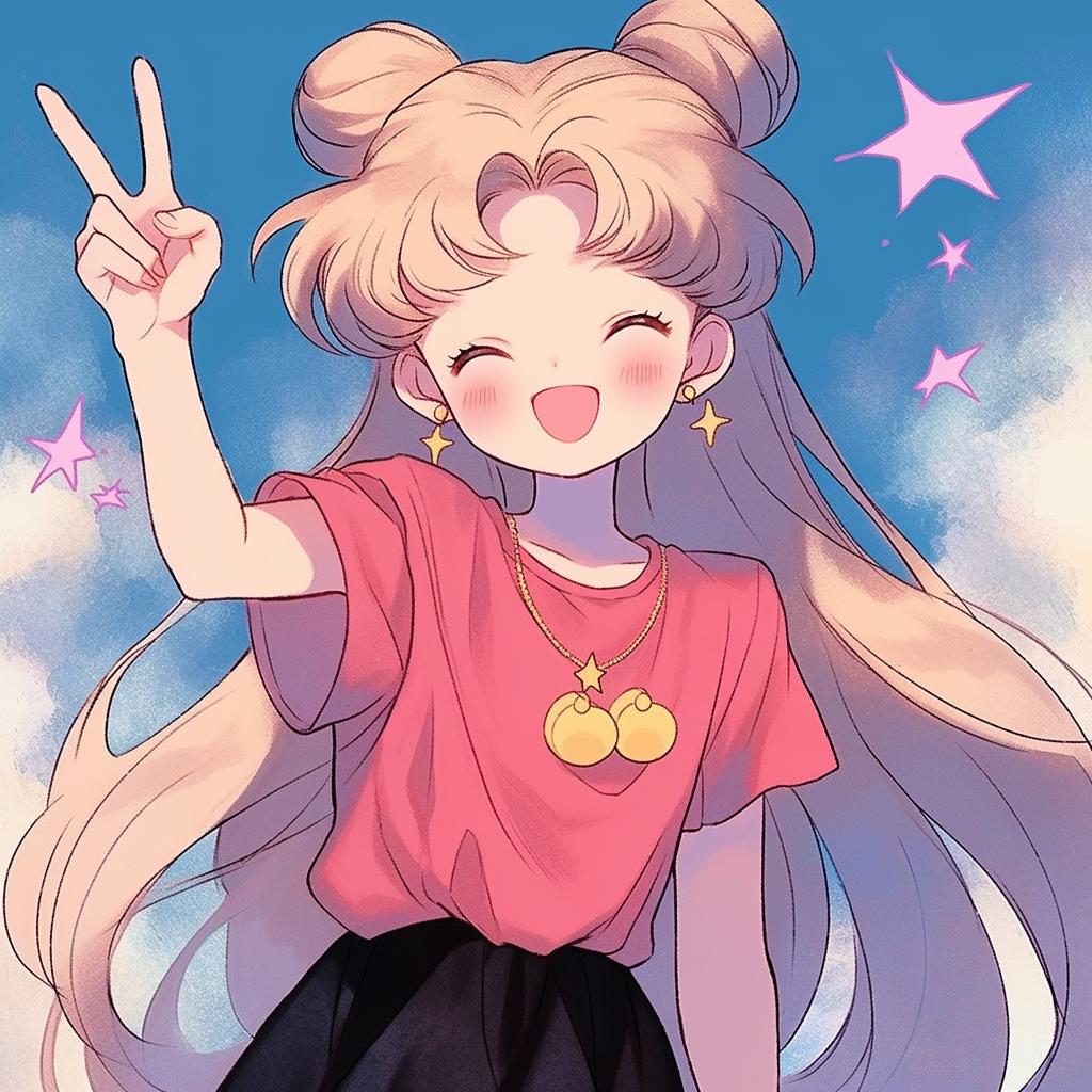 meishaonvsirenjienv美少女战士剪刀手四人闺蜜头像动漫闺蜜头像