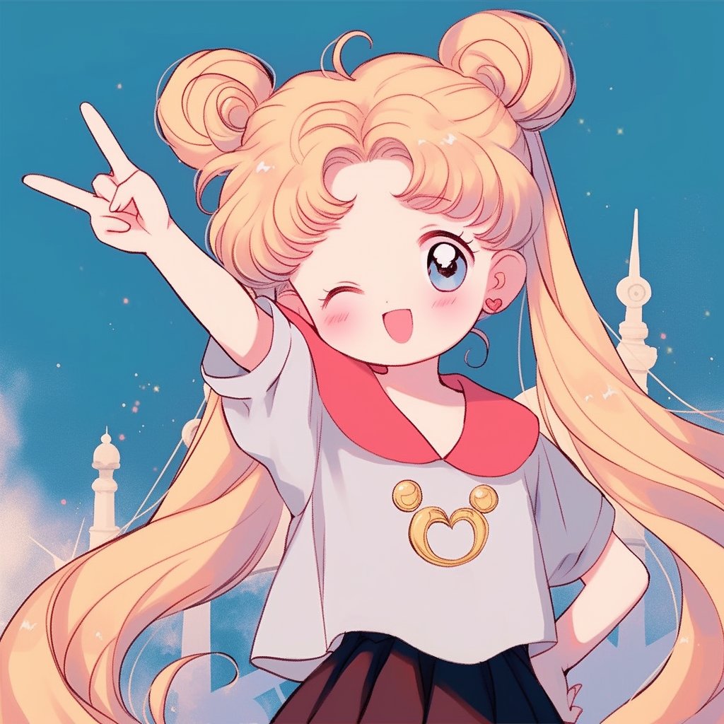 meishaonvsirenjienv美少女战士剪刀手四人闺蜜头像动漫闺蜜头像