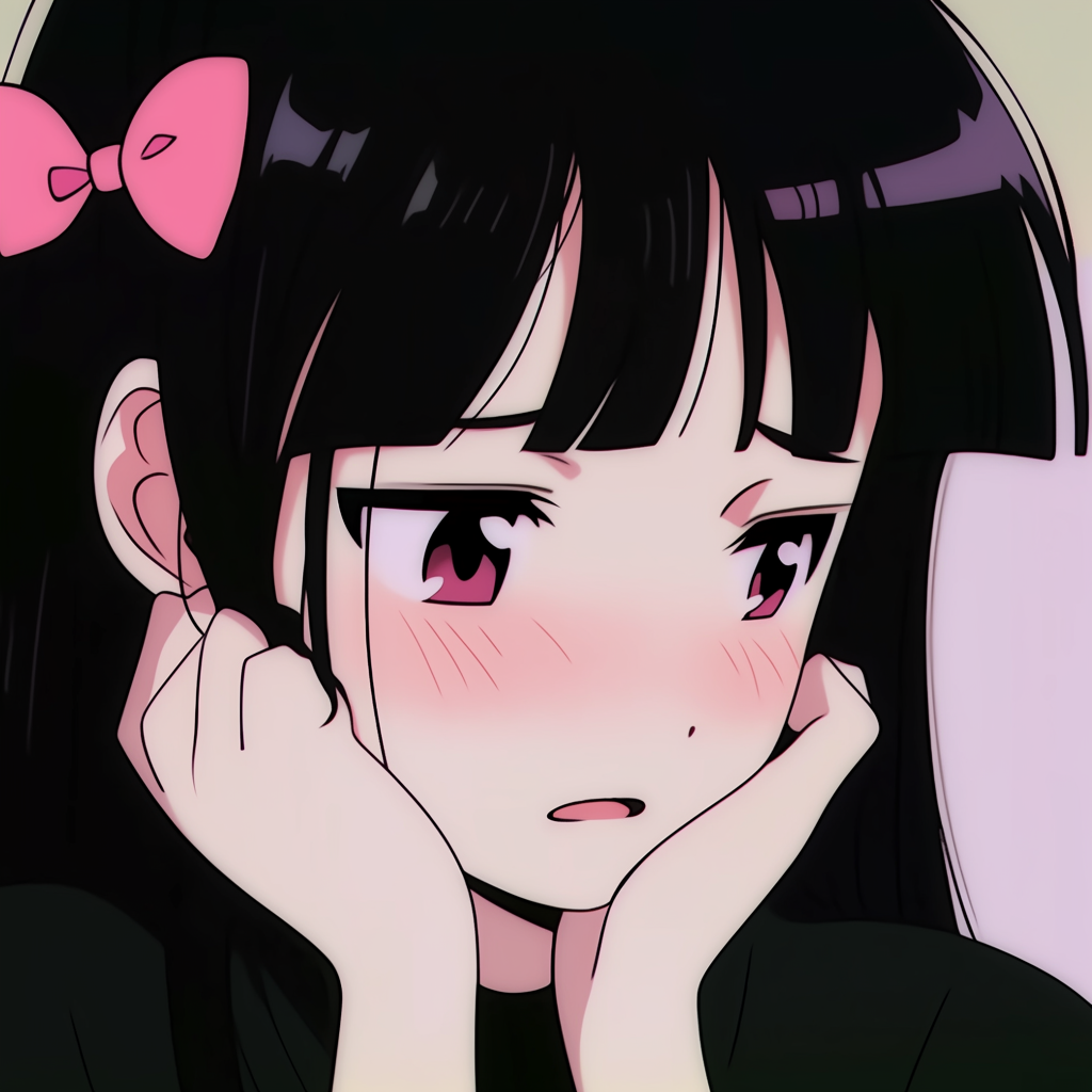 害羞动漫头像女