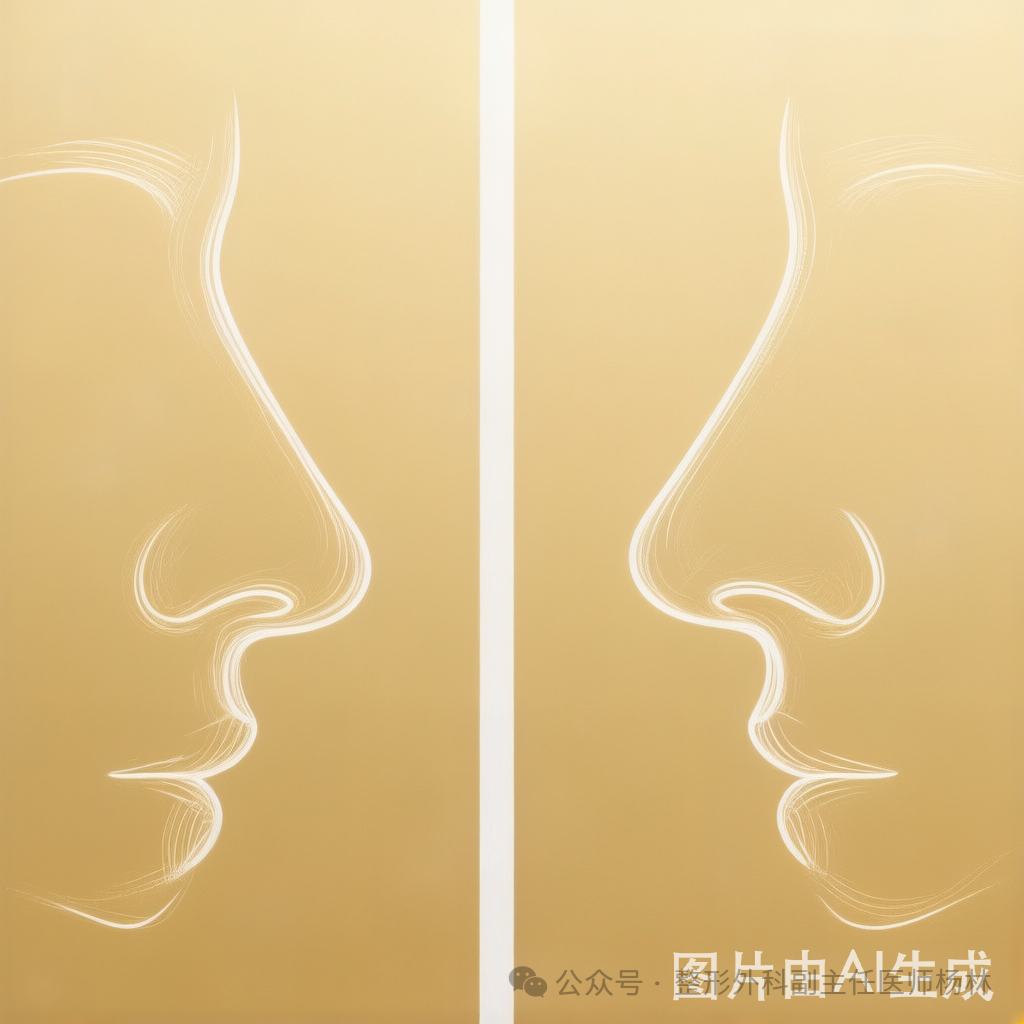 鼻综合整形方案示意图