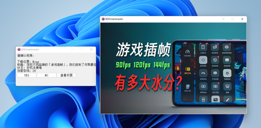 BiliDownloader，B站下载工具。绿色免安装