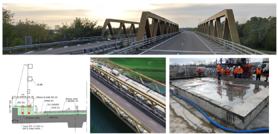 UHPC桥面整体化层：两座法国高速公路桥梁实例的图1