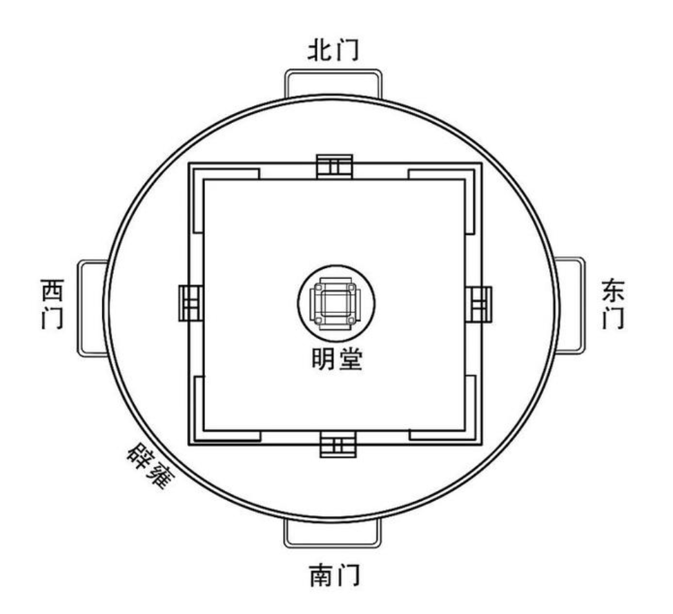 道教建筑布局图图片